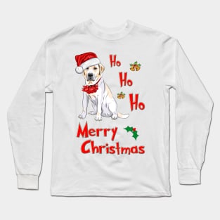 Ho Ho Ho Merry Christmas Labrador! For Labrador Retriever Dog Lovers! Long Sleeve T-Shirt